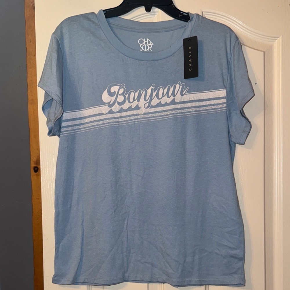 Chaser Light Blue Bonjour Tee